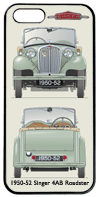 Singer Nine 4AB Roadster 1950-52 Phone Cover Vertical